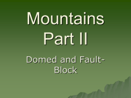 Dome Fault Block Mtns