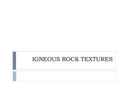 igneous rock textures