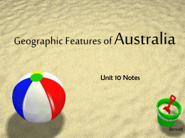 Physical Features of Australia