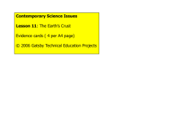 Evidence Card 4 - Contemporary Science Issues