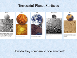 Surface of Terrestrial Planets