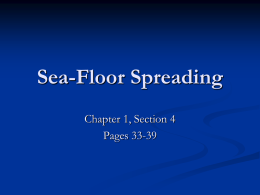 Sea-floor spreading PowerPoint
