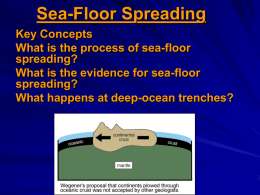 Earth`s Spreading Ocean Floor