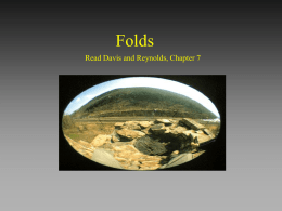 Folds Lecture Geos 304, 2002