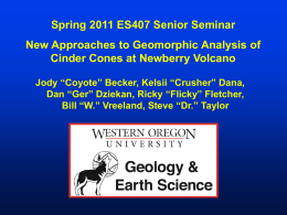 Physiographic Setting - Western Oregon University