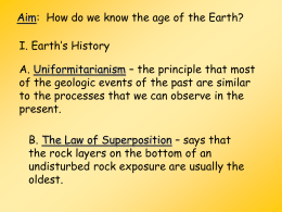 How do we know the age of the earth?