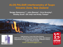 ALOS PALSAR interferometry of Taupo Volcanic Zone