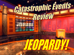 Cat Events Jeopardy