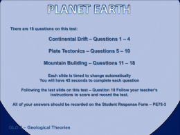 Geology Quiz 3