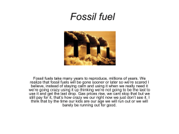 Fossil fuel - TECHSHARKTANK14