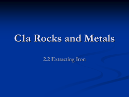 C1a Rocks and Metals
