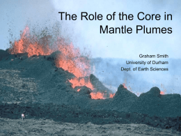 What is the role of the core in plumes?
