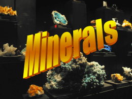 NTW-Minerals and rocks
