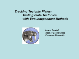 Tracking Tectonic Plates