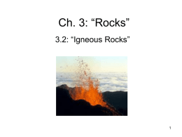 Ch. 3: “Rocks”