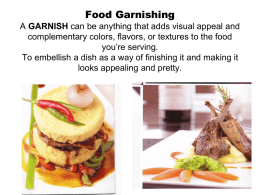 Food Garnishing Plating Food