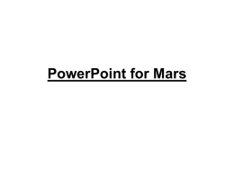 PowerPoint for Mars