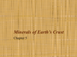 Minerals of Earth`s Crust