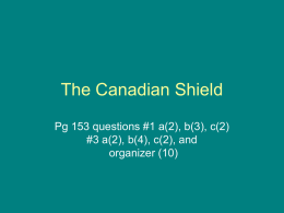 The Canadian Shield