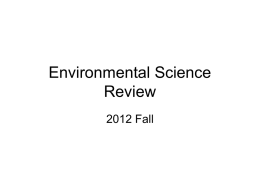 Environmental Science Review - Parkway C-2