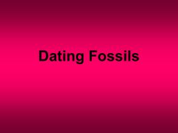 Dating Fossils