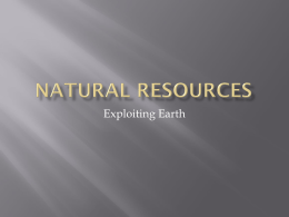 Natural Resources - Historyforsmarties