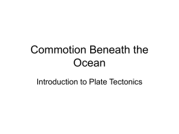 Commotion Beneath the Ocean