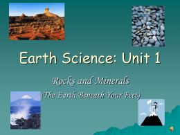 Earth Science: Unit 1