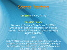 Science Teaching - Personal.psu.edu