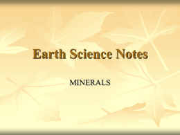 Minerals of the Earth