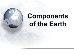 Components of the Earth