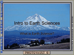 Intro to Earth Sciences