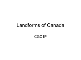 Landforms of Canada