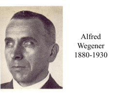 Alfred Wegener 1880-1930