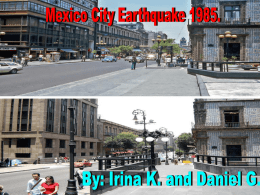 Mexico city earthquake 1985 Triple P1