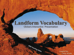 Landforms Vocabulary - wakeelementaryscience