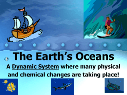 The Earth`s Oceans - PAMS-Doyle