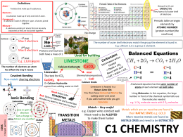 C1 Chemistry revision posters