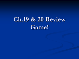 Ch19 & 20 Review2