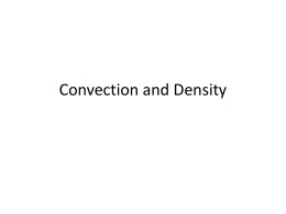 Convection and Density