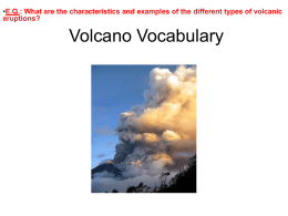 Volcano Vocabulary