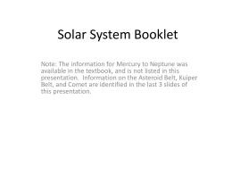 Solar System Booklet