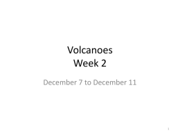 Volcanoes Week 2 - Crestmont Elementary School