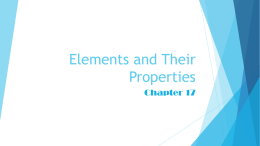 File ch 17 elements and their propertiesx