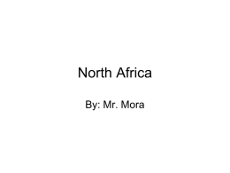 Human Geography of North Africa