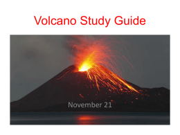 Volcano Study Guide - Warren County Schools
