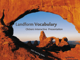 Landforms Vocabulary
