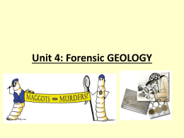 Unit 4 Forensic Geology