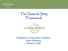 Natural Step Framework - UW