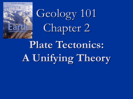 Geology 101 chapter2 Plate tectonics